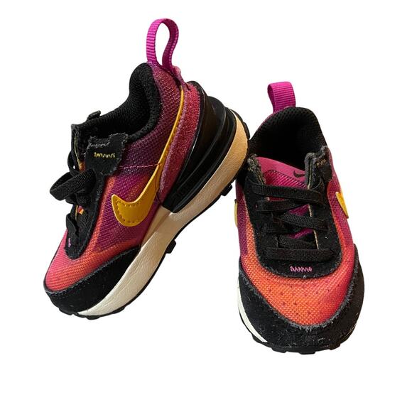 Nike Waffle One Toddler Tennis Shoes Sneakers Active Fuchsia Colorway 4C - Picture 10 of 10